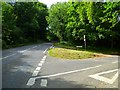 SU9940 : Road junction in Hascombe by Shazz