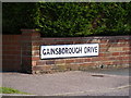 TM3877 : Gainsborough Drive sign by Geographer