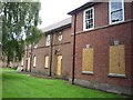 Boarded up Police Station