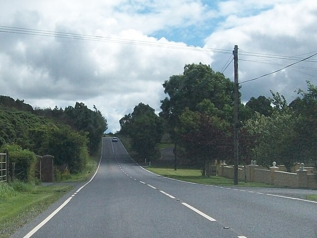 Concession Road (A37) near the border with the Irish Republic