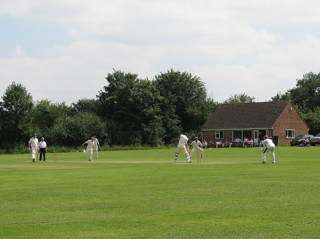 Horseheath Cricket Ground: a view from long leg