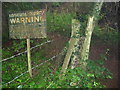 Path corner near Dayhouse Quarry