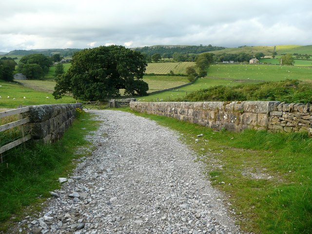 Lane on railway bridge