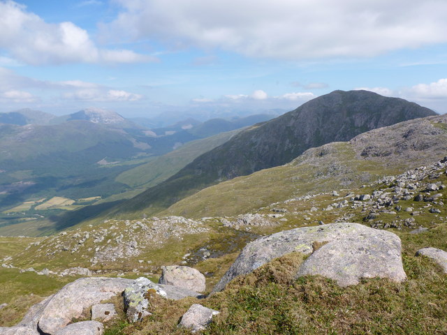 Looking towards Beinn Sgulaird from un-named top west of Meall Garbh
