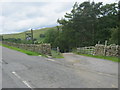 Road to Bollihope Shield Farm carrying public footpath