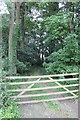 Gated entrance to Pasture Holt