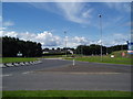NO4632 : East Balgillo Roundabout and Dundee Marathon and Half Marathon 2012 by Douglas Nelson