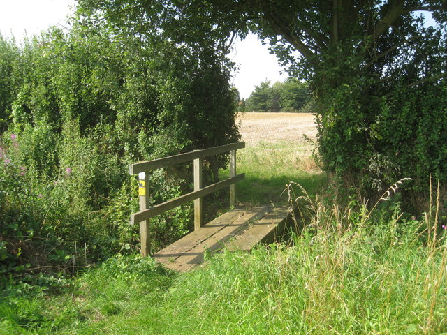 Footbridge over a drain