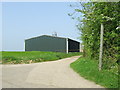 Footpath Sign And Moat Farm