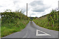 Minor road heading for Alltlwyd farm