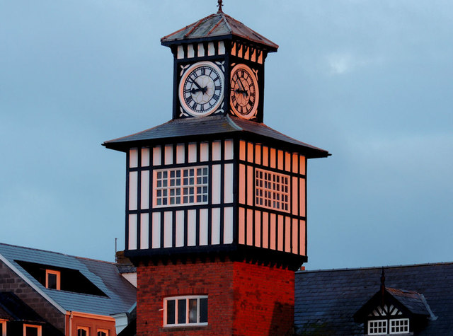 Clock tower, former railway station, Portrush (2)