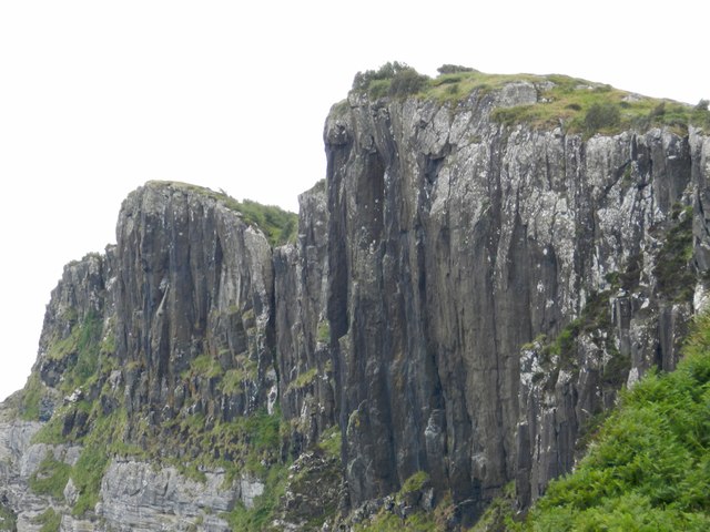 Cliffs along the Sound of Raasay