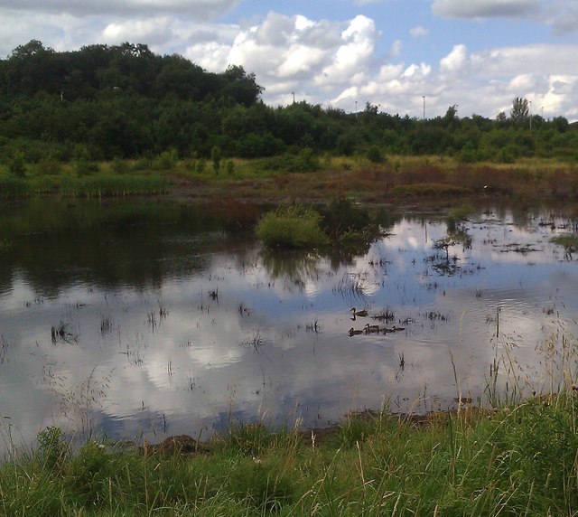 Small 'lake' near the A563 Outer Ring Road