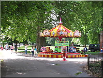 SU8486 : Children's roundabout, Higginson Park, Marlow by David Hawgood