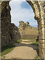TQ8209 : Remains of the church in Hastings Castle by Stephen Craven