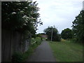 Cycle path heading south near the railway, Biggleswade