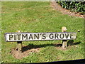 TM4073 : Pitman's Grove sign by Geographer