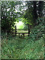 Stile on the path into town