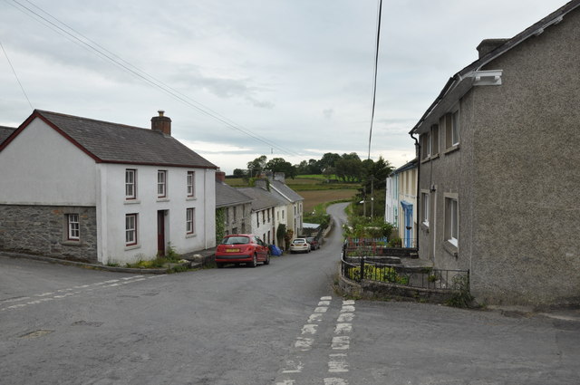 Swyddffynnon as seen from its central junction