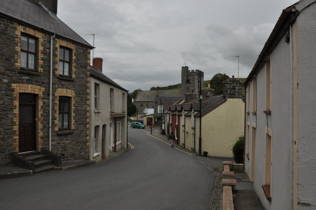 Down the Station Road (A485) in Tregaron
