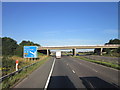 The M62 near Moor Lea Lane Bridge