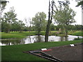 The pond at Laceby Manor Golf Club