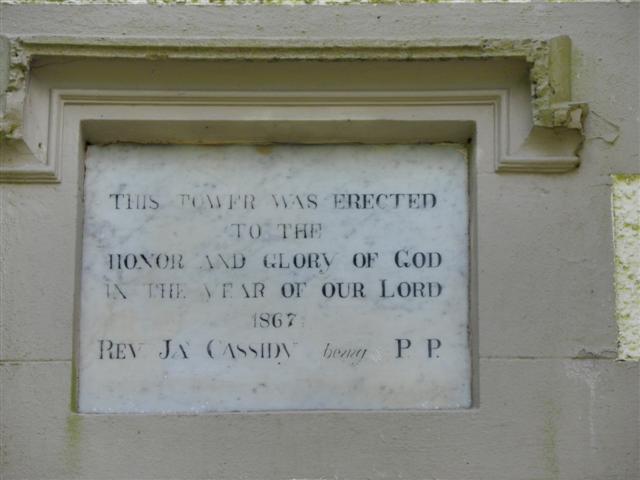 Inscribed plaque, Latnamard RC Church
