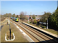 Train arriving at Henley-in-Arden