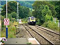 Train to Cheltenham approaching Stroud Railway Station