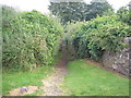 The coastal path leaves the former railway line