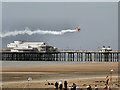 SD3035 : Beach and North Pier, Breitling Wingwalkers at the 2012 Blackpool Air Show by David Dixon
