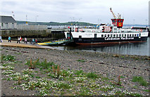 NS2059 : Ferry Loch Riddon at Largs Pier by Thomas Nugent