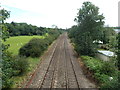 A view south from Chapel Lane railway bridge, Cwmbran