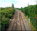 Welsh Marches railway north of Chapel Lane, Cwmbran