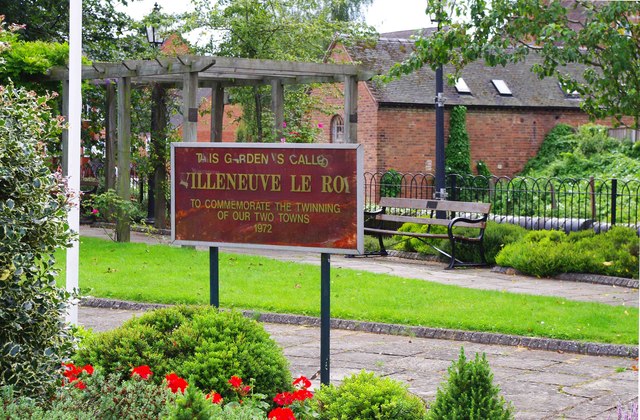 Villeneuve-le-Roi Gardens, corner of Lion Hill and Mitton Street, Stourport-on-Severn