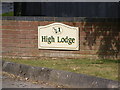 High Lodge sign