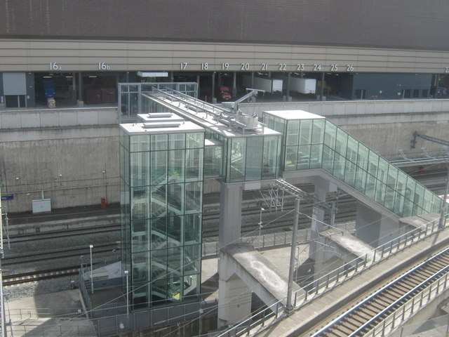 Stairs to Westfield Shopping Station