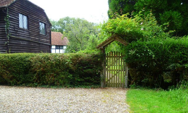 Garden gate at Arundel Holt