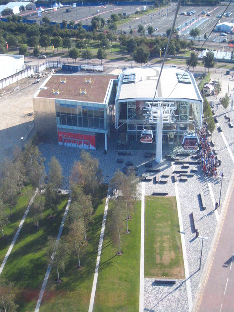 The Greenwich cable car station on the Emirates Air-Line