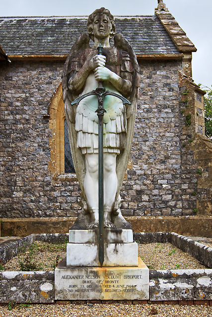 St Thomas's church, Cricket St Thomas - monument to Viscount Bridport