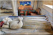 ST4916 : St Catherine's church, Montacute - monument to Bridget Phelips by Mike Searle