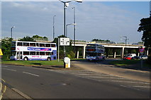 SU9576 : Roundabout below the A332 by Bill Boaden