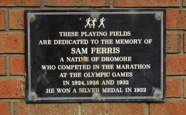 Sam Ferris plaque, Dromore
