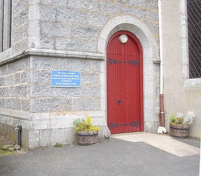 Entrance to Cushnie and Tough Parish Church (2012)