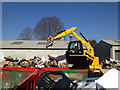SP3065 : New JCB at Prince's Drive tip by Robin Stott