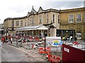 Works on the forecourt at Bath Spa Station