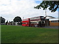 Heritage buses in Stoneleigh Park