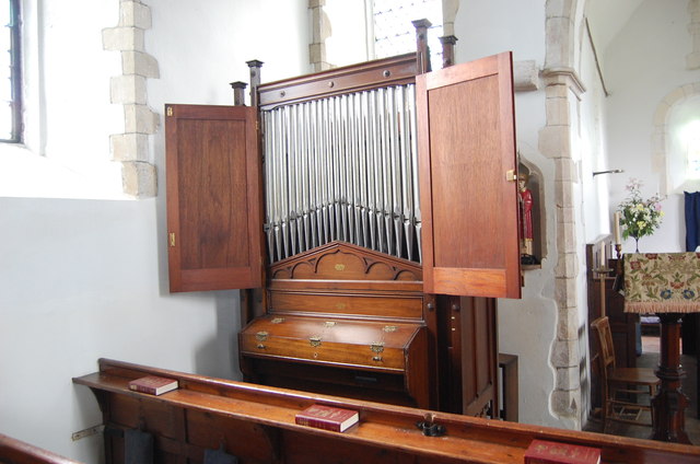 Organ in St Rumwold's church, Bonnington