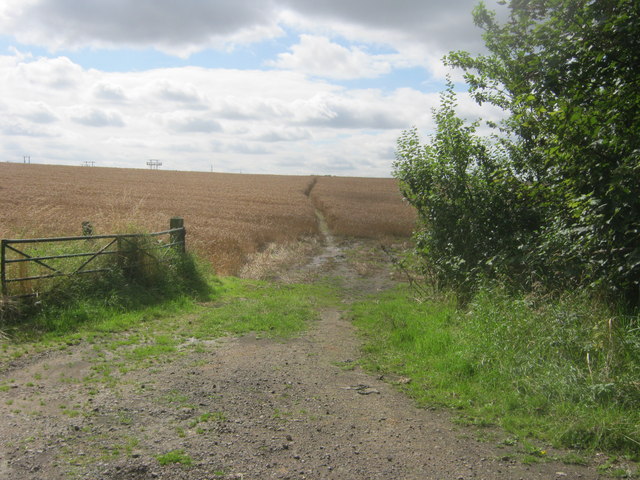 Crossfield footpath from Preston Lane to Ricknall Lane