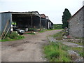 Corrugated barns at Porthcasseg farm